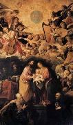 ROELAS, Juan de las Adoration of the Name of Jesus Spain oil painting artist
